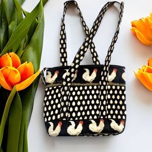 Vera Bradley Black and White Chicken Tote